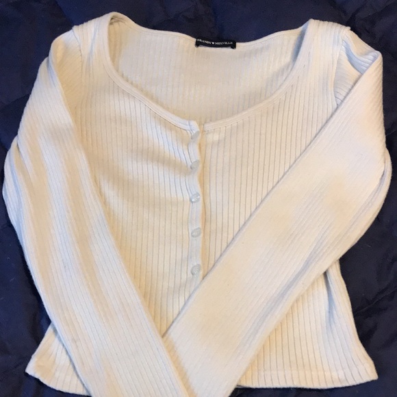 Brandy Melville Cream Cardigan - Picture 3 of 3